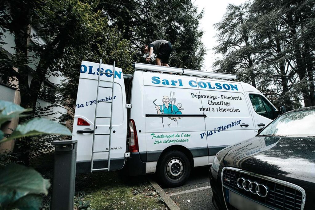 Photo du camion floqué de la SARL COLSON